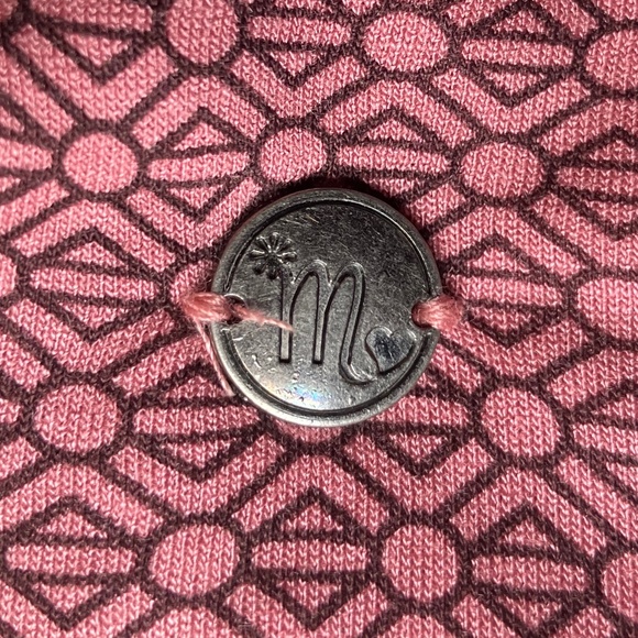 NWT Manguun Pink & Black Geometric Design Long Sleeve Top - Picture 3 of 7